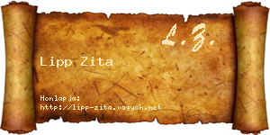 Lipp Zita névjegykártya